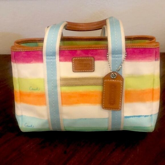 COPY - ‼️♥️💯 Authentic vintage coach purse multic… - Picture 1 of 5